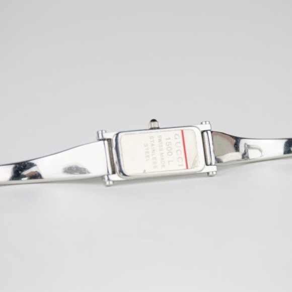 Gucci Silver and Black Women's Watch - Picture 7 of 8